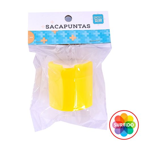 Pen Gear Sacapunt Doble Plast Surt Color