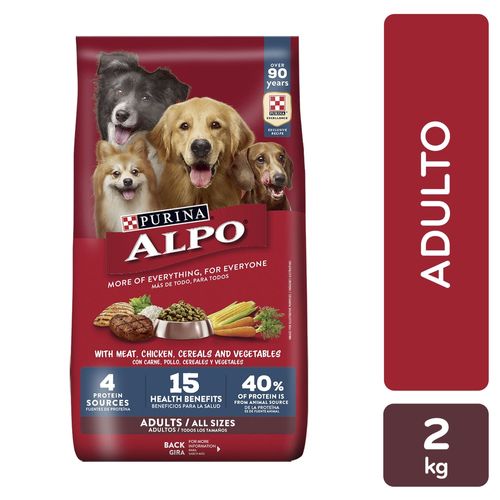 Alimento Perro Purina Alpo Adulto todos los tamaños -2kg