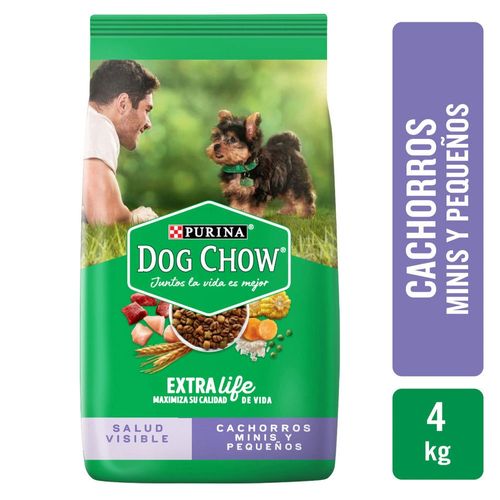 Alimento Perro Cachorro Purina Dog Chow Extra Life Minis y Pequeños 4 kg
