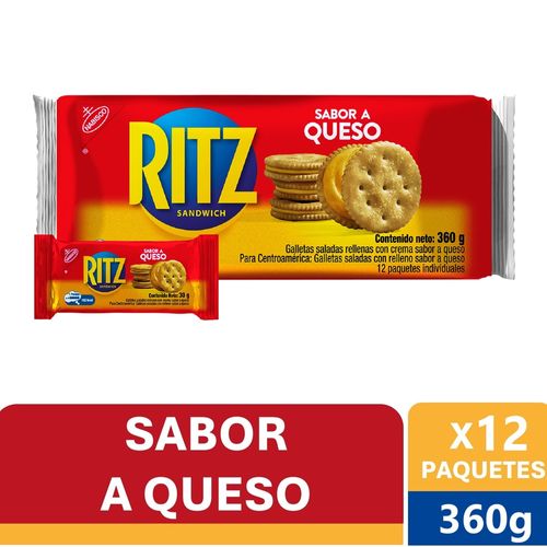 Galleta Ritz con Queso 12x30 de 360gr