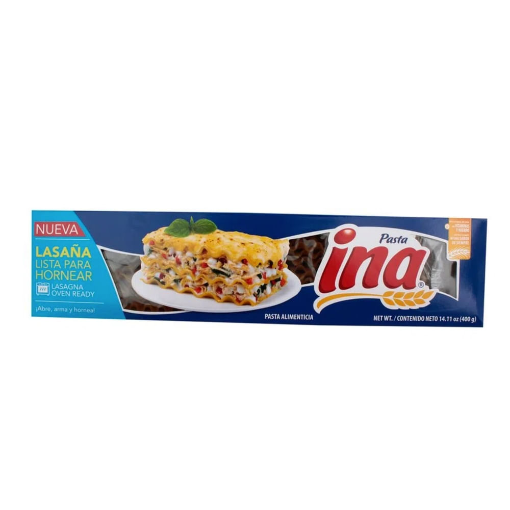 Comprar Pasta Espagueti Ina Lasagna Lisa - 400gr | Walmart Honduras ...