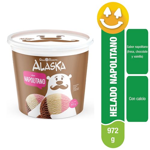 Helado Dos Pinos Alaska Napolitano - 972 g