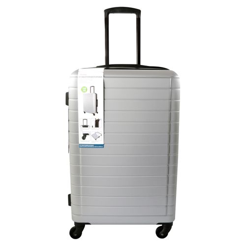 Maleta rígida Protege color plateado 24 pulgadas