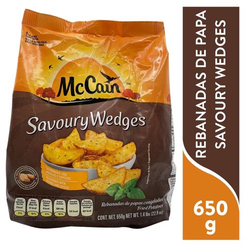 Mccain Savoury Wedges 650 Gr