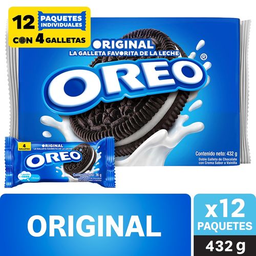 Galleta Oreo Original Doble Galleta De Chocolate Con Crema Sabor A Vainilla - 432g