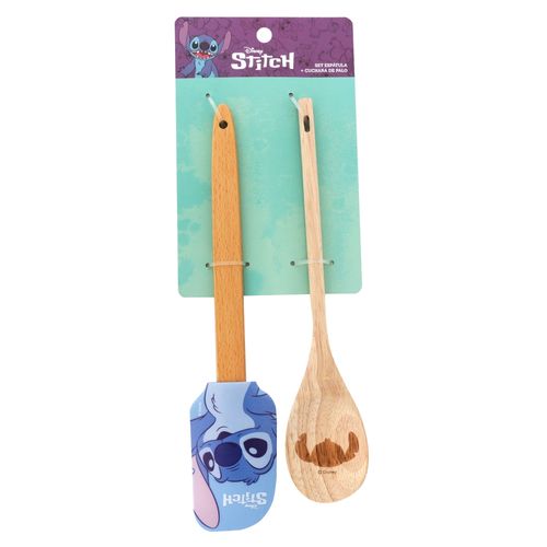 Set Stitch Espatula Y Cuchara Mad Y Sil