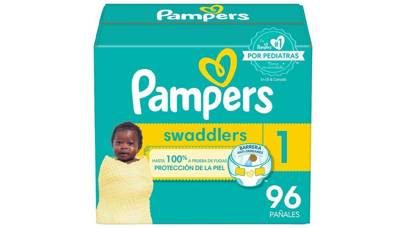 Comprar Pañales Pampers Swaddlers Talla 1, 4-6kg 96Uds Walmart