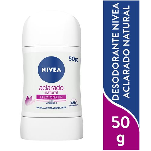 Desodorante Nivea en Barra Femenino Tono Natural Efecto Satín - 50 g