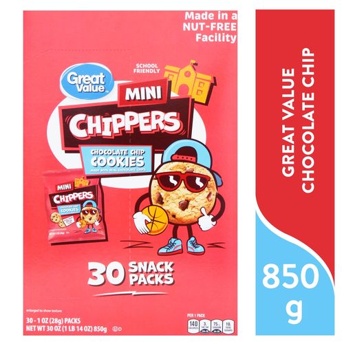 Great Value Chocolate Chip 30 Pk 850gr