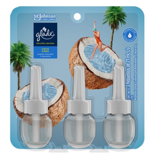 Piso Repuesto Glade Coco Vibes 3 Un 63ml