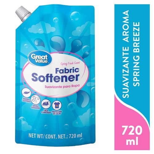 Suavizante Great Value Cuidado Avanzado aroma Spring Breeze -720ml