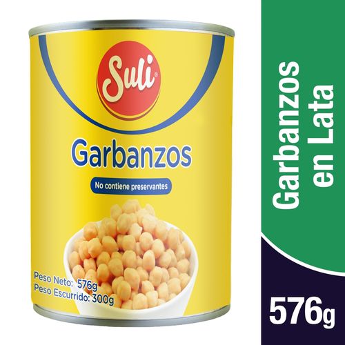 Garbanzos En Lata Suli - 576gr