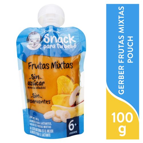 Colado Gerber Frutas Mixtas Pouch 100 Gr