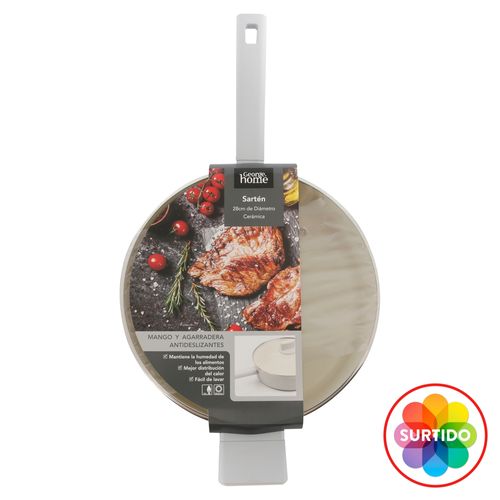 Sartén George Home bajo con tapa 28 cm