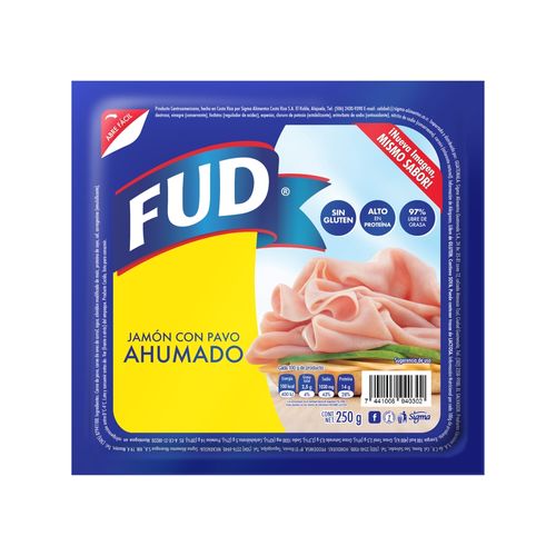 Jamón Fud con pavo ahumado light - 250 g