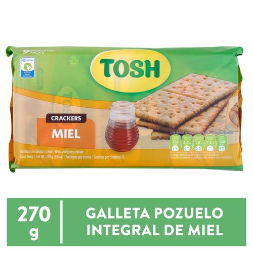 Galletas Marca Miel Integral  Tosh -270g