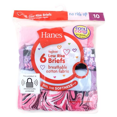 Panty Corte Bajo Hanes Para Niña En Talla T 4