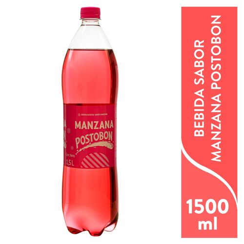 Bebida Carbonatada Postobon Sabor Manzana 1.5lt