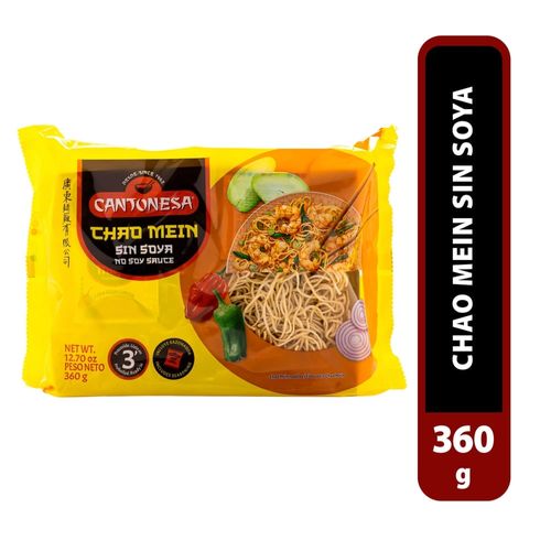 Pasta Cantonesa Chao Mein Sin Soya - 360gr