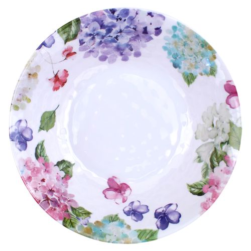Ht Plato Sopero De Melamina Floral