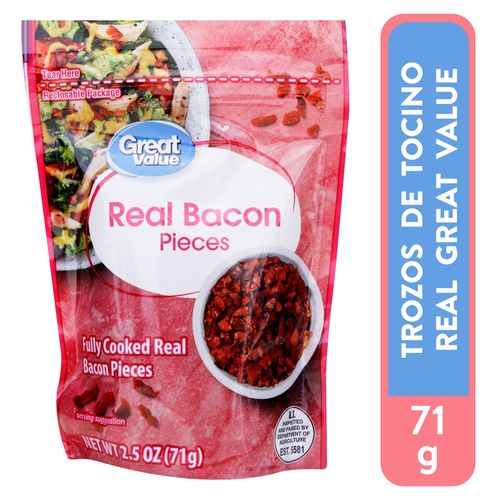 Trocitos Great Value De Tocineta - 71gr
