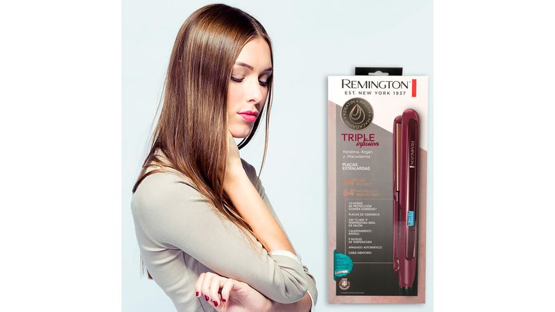Alaciadora Remington Plancha Remington Triple InfusiÃ³n Keratina