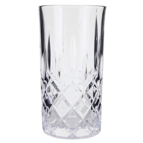 Ms Vaso Embosado De Vidrio 400Ml