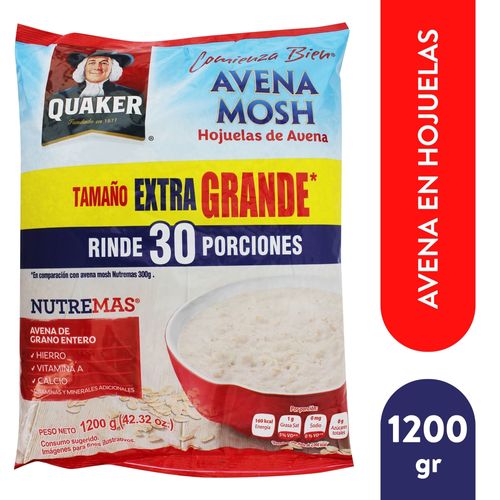 Avena Quaker Mosh Bolsa 1200 Gr