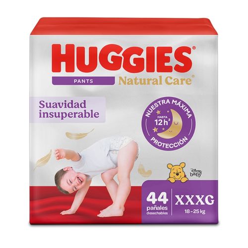 Pañales Huggies Natural Care Pants Etapa 6/XXXG - 44 Unidades