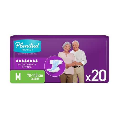 Pañales Para Adulto Plenitud Protect Talla M Incontinencia Intensa - 20Uds