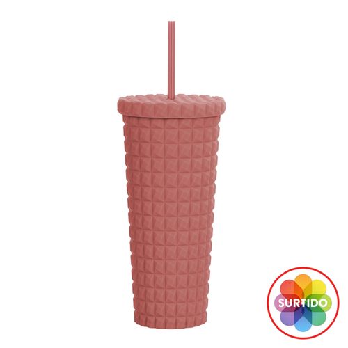 Vaso Hometrends de plástico con doble pared -750 ml