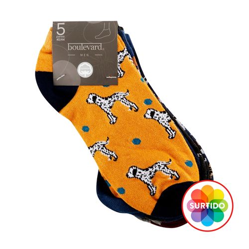 3P Calcetin Casual Print Blv