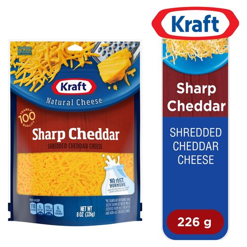 Queso Chedar Sharp Rallado 226 Gr