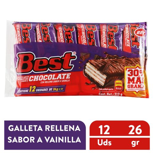 Galleta Best Rellen Vainill Wafer  240gr