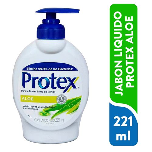Jabon Liquido Antibacterial Protex  Aloe -221 ml