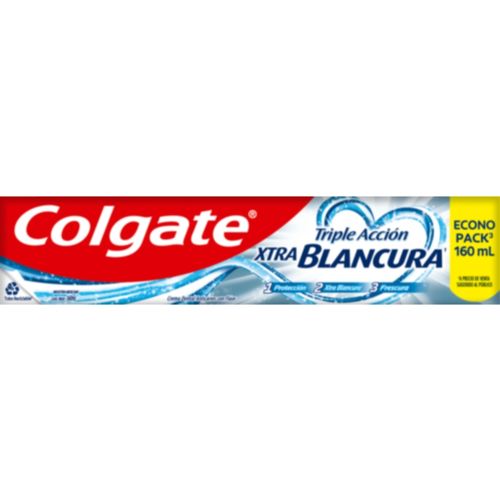 Pasta Dental Colgate Triple Acción Xtra Blancura 160 ml