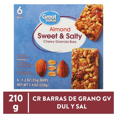 Hn Barras De Grano Gv Dul Y Sal 210 Gr