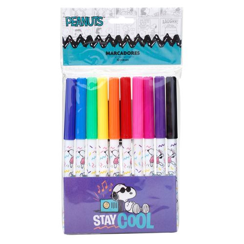 Juego Peanuts Snoopy de marcadores