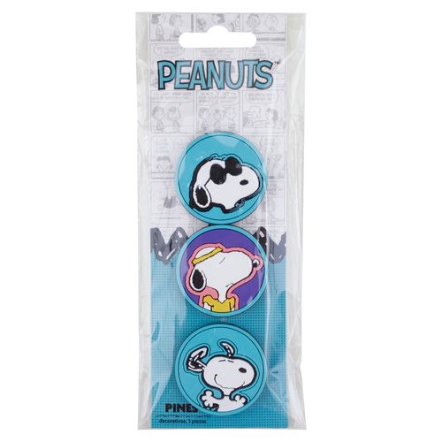 Pines Peanuts decorativos Snoopy - 3 Pzas