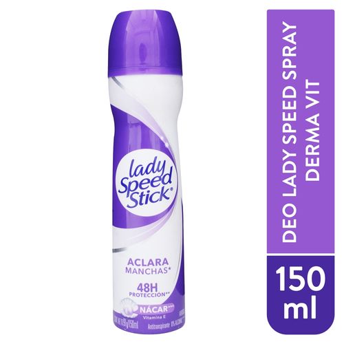 Desodorante Antitranspirante Lady Speed Stick Derma + Vitamina E Aerosol 91 g