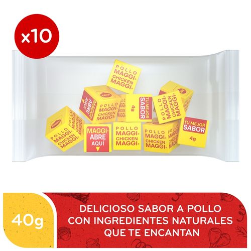 Sazonador Cubito de Pollo MAGGI 4g 10 Unidades