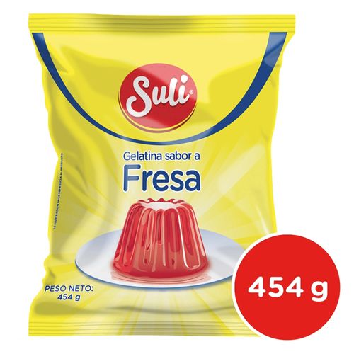 Gelatina Suli Fresa Bolsa - 454gr