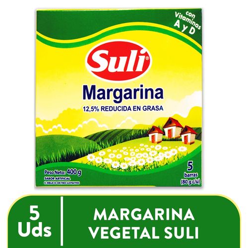 Margarina Suli 12.5% Reducida En Grasas 5 Uds - 400 g