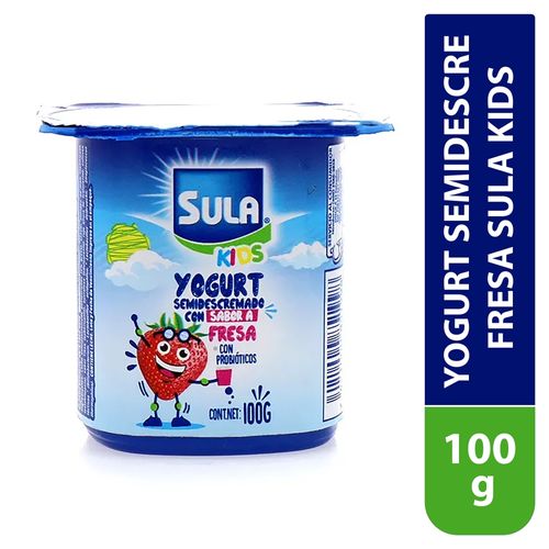 Yogurt Semidecre Fresa Sula Kids 100gr