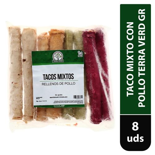 Taco Mixto Con Pollo Terra Verd Gr 8 Ea