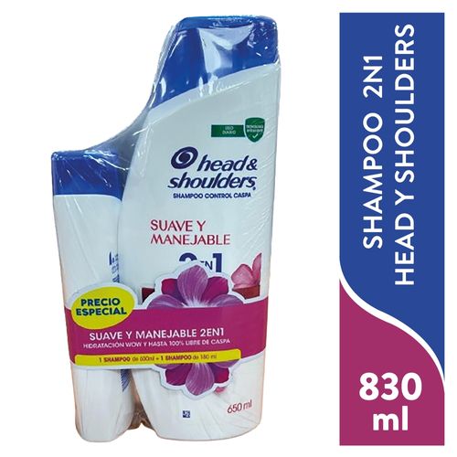 Pack Head Shoulder Shampoo Man 2n1 830ml