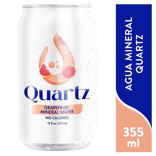 Agua Mineral Quartz Grapefrui Lata 355ml