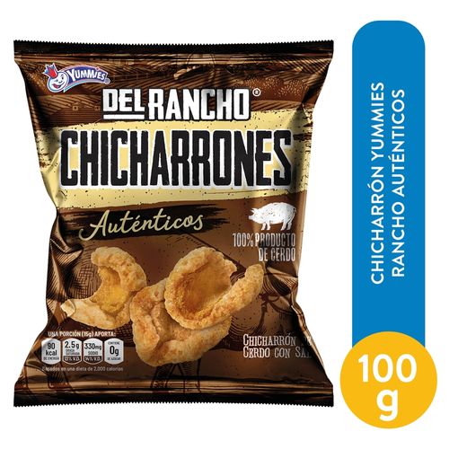 Chicharrónes Yummies Del Rancho Auntenticos - 100 g