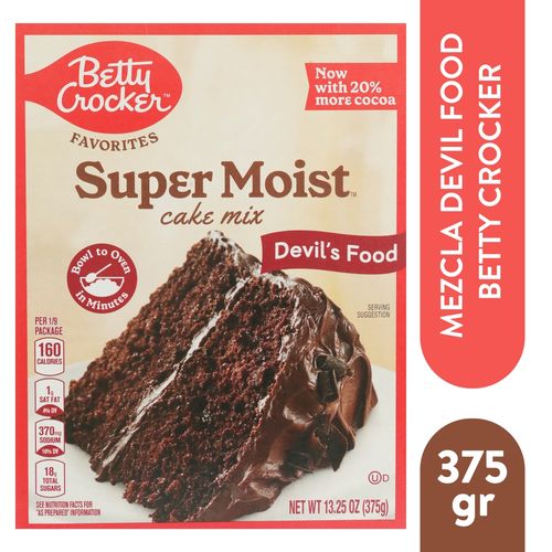 Harina Betty Crocker Devils Food - 375 g