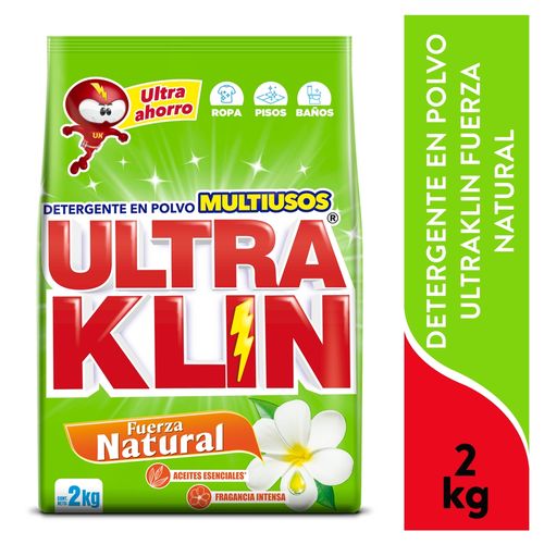 Detergente en polvo Ultraklin Fuerza Natural - 2000 g